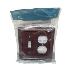 Brainerd Wall Plate Single Switch/Duplex Architectural Espresso 3975031. {49}.